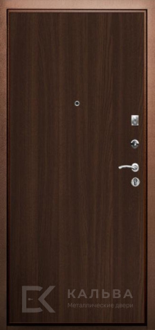 Фото №2 «Стальная дверь графит с хром вставками внутри венге №11»